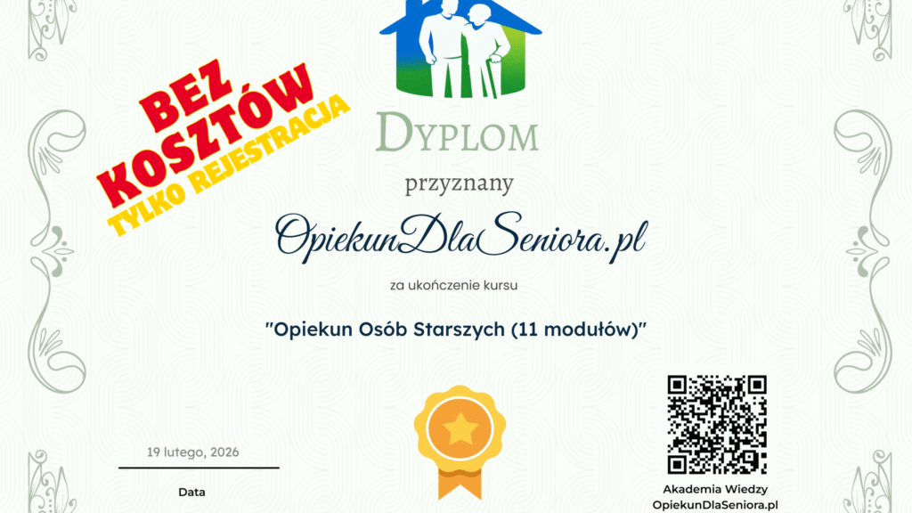 Kurs opiekun osób starszych za darmo