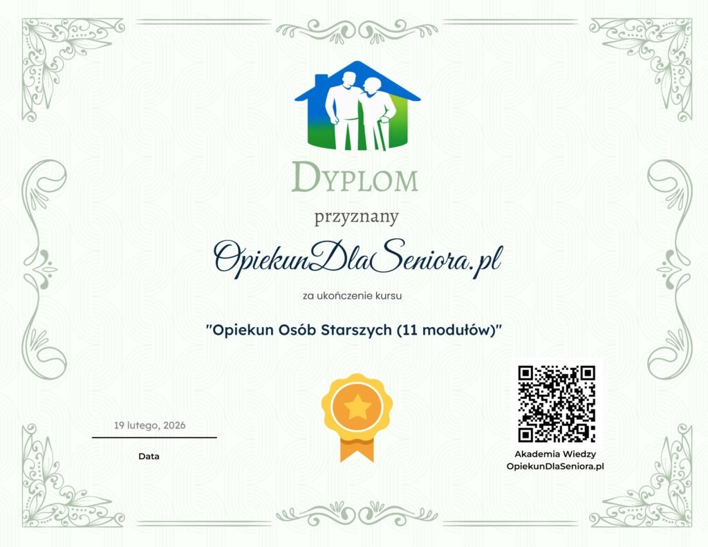 Kurs opiekun osób starszych