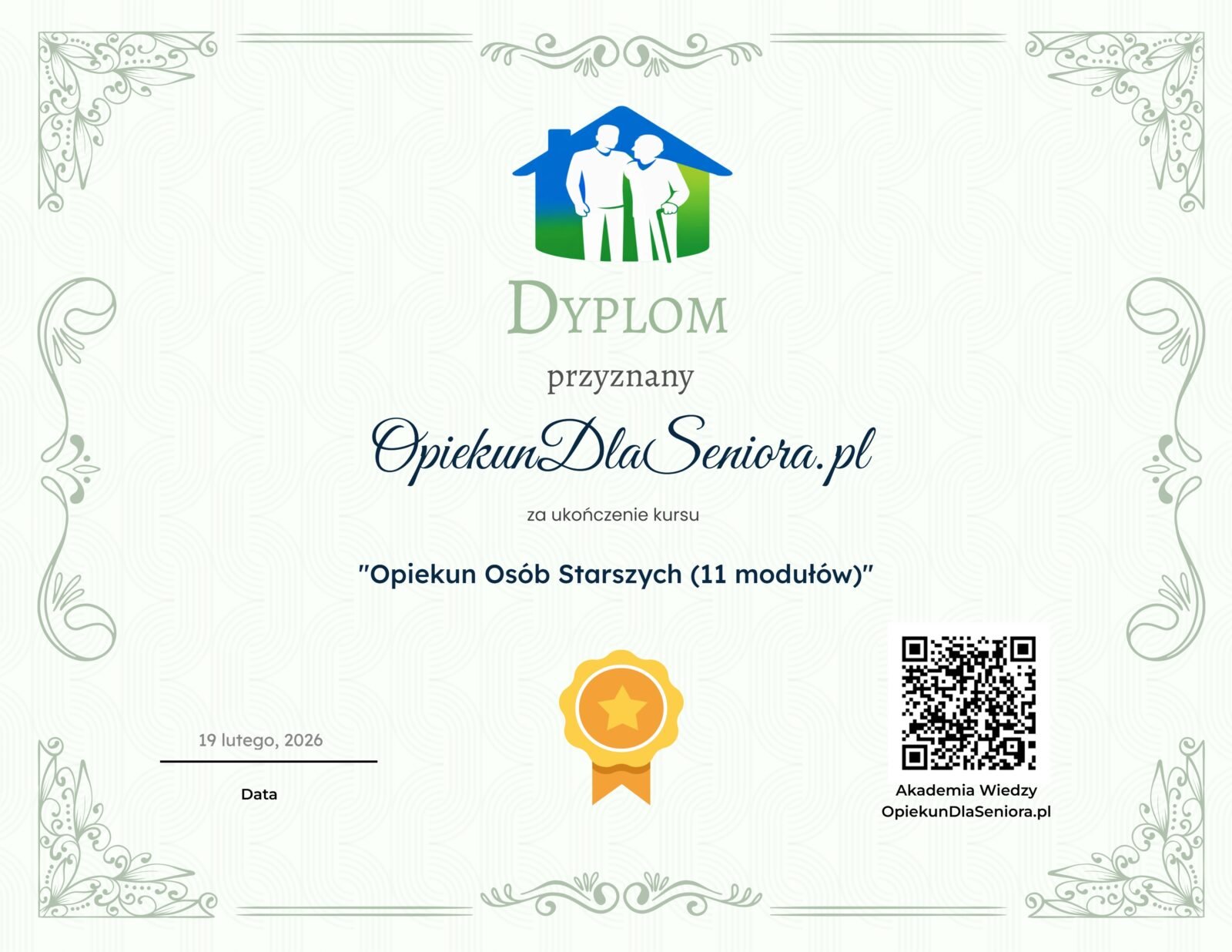 Kurs opiekun osób starszych